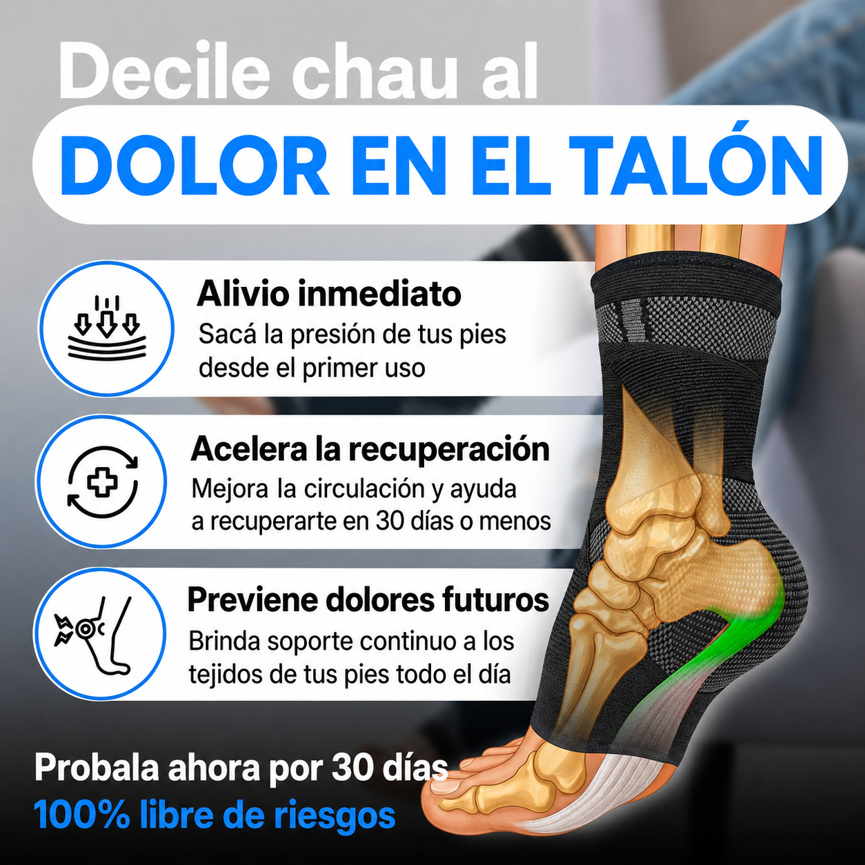 Tobillera Revixa | Funda para el pie con correas de sujeción